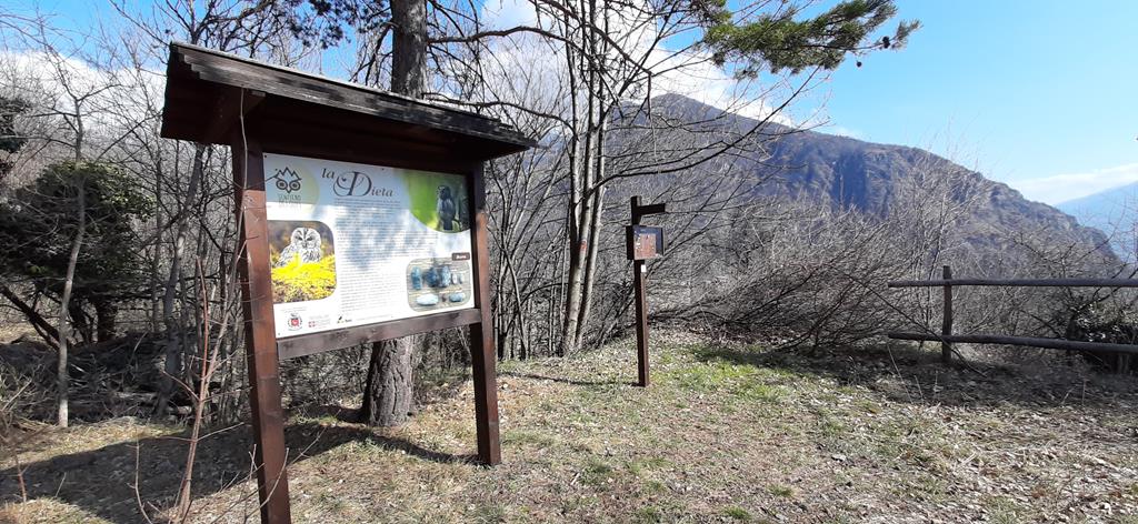 Bacheca informativa del percorso autoguidato