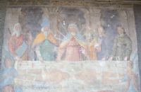 VENAUS, Frazione Mestrale - Affresco del 1669 raffigurante la Madonna dai sette dolori con Sant’Andrea, San Biagio, San Giuseppe e San Francesco d’Assisi