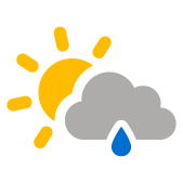 Passages nuageux avec pluie