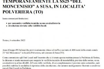 chiusa temporanea ss. 25 moncenisio