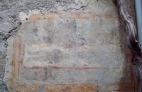 Affresco della Sacra Sindone presente nella Frazione Vayr